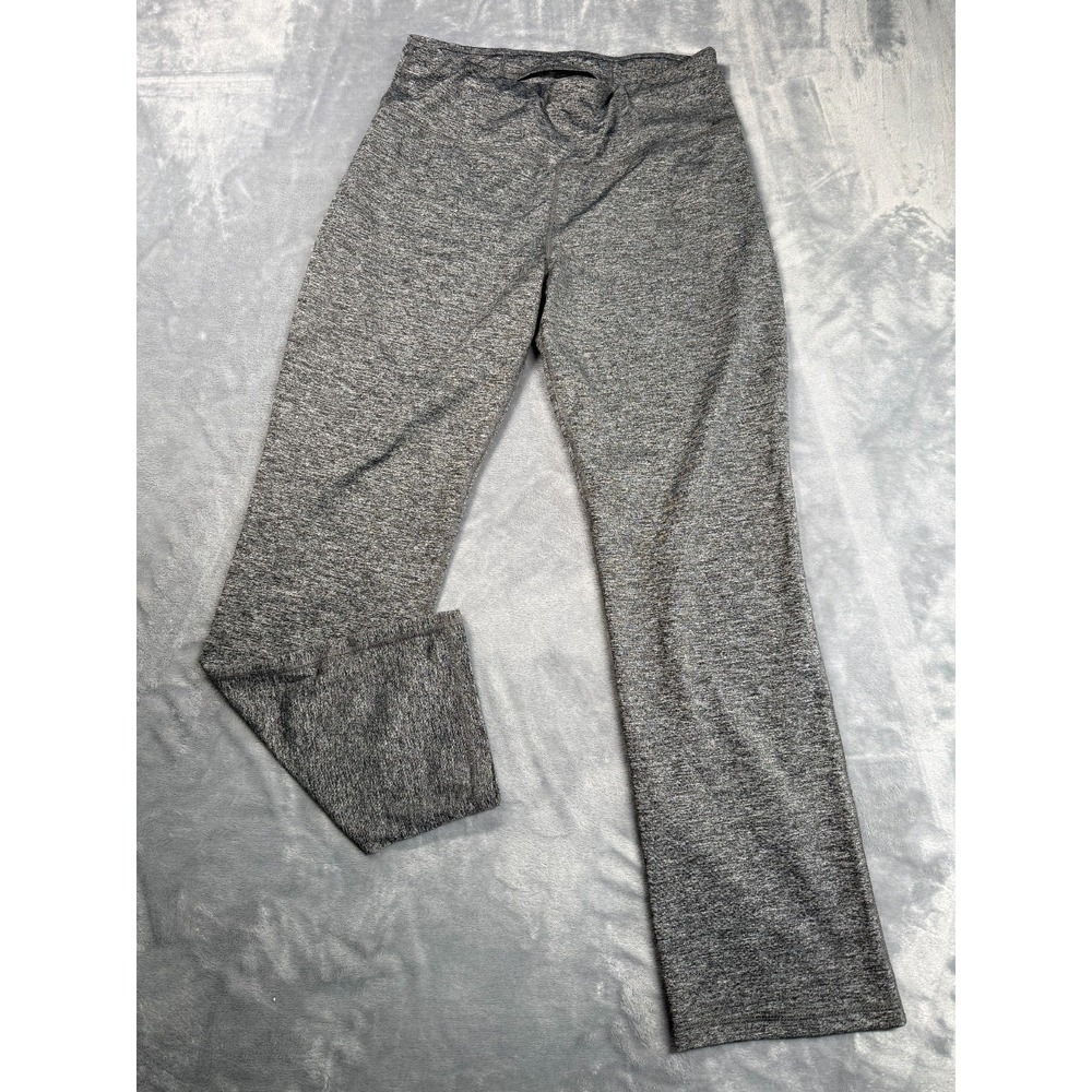 Avia Active Pants Womens Large Petite Gray Stretch Bootcut Yoga Workout Gym